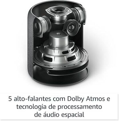 Echo Studio | O som mais extraordinário com Alexa - com Dolby Atmos e tecnologia de processamento de áudio espacial | Cor preta - Image 3