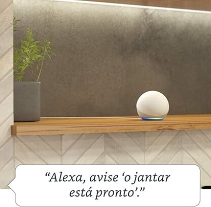 Echo Dot (4ª Geração): Smart Speaker com Alexa | Música, informação e Casa Inteligente - Cor Branca - Image 4