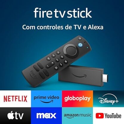 Fire TV Stick | Streaming em Full HD com Alexa | Com Controle Remoto por Voz com Alexa (inclui comandos de TV)