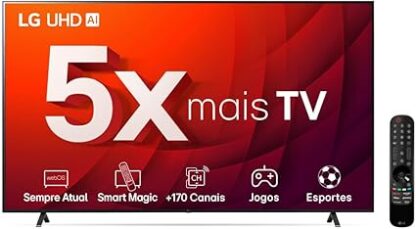 Smart TV 50" 4K LG UHD ThinQ AI 50UR8750PSA HDR Bluetooth Alexa Google Assistente Airplay2 3 HDMI - Image 2