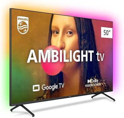 Smart TV Philips Ambilight 50" 4K 50PUG7908/78, Google TV, Comando de Voz, Dolby Vision/Atmos, VRR/ALLM, Bluetooth - Image 3